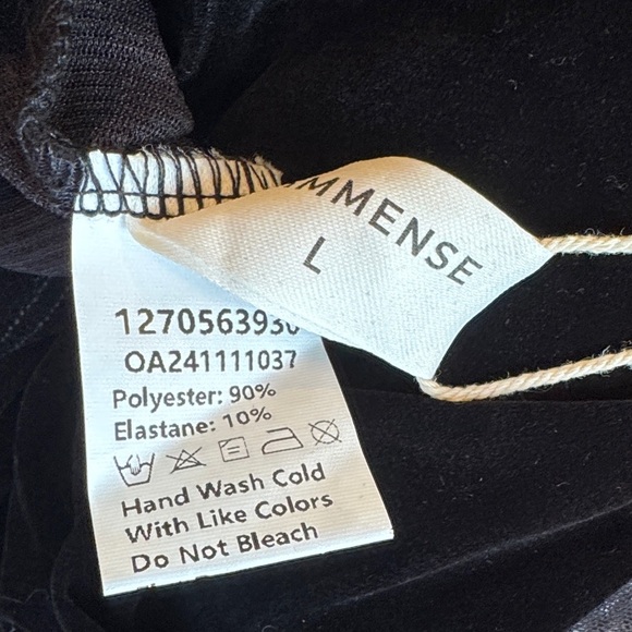 Commense Black Velvet with Mesh Gray/Tan Swirls Top (Mesh Cutout and Sleeves) - Picture 9 of 10